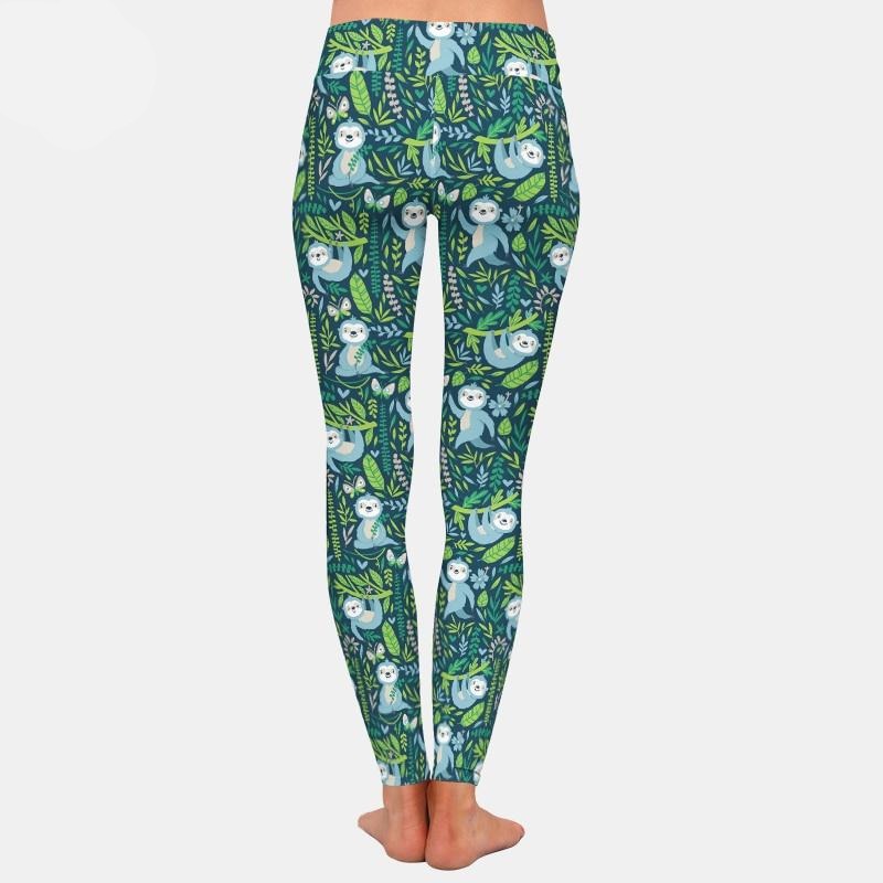 Greeny Sloth Leggings - Sloth Gift shop
