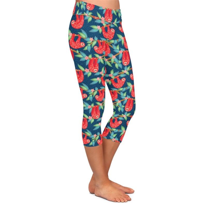 Red Sloth Leggings - Sloth Gift shop