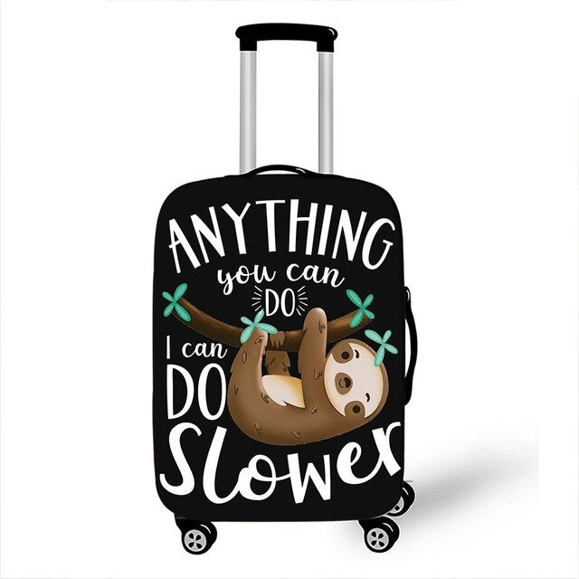 Suitcase Cover Cute Space Sloth Travel Luggage