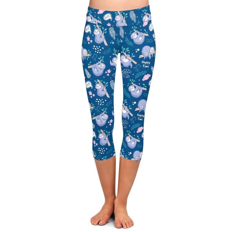 Aqua Sloth Leggings