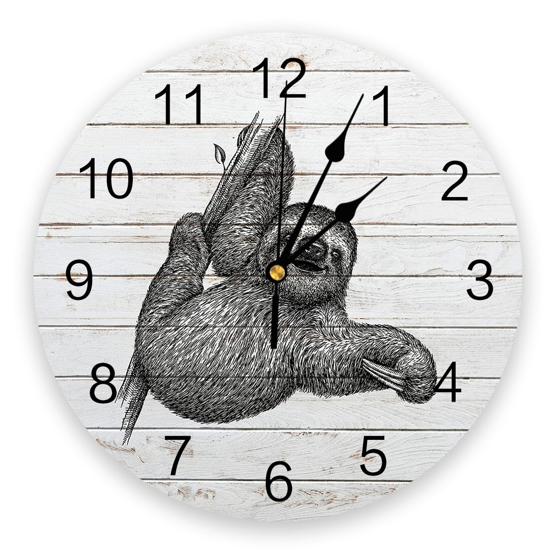 Vintage Sloth Wall Clock