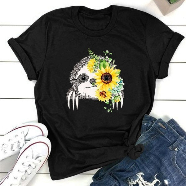Sunflower Sloth T-shirt