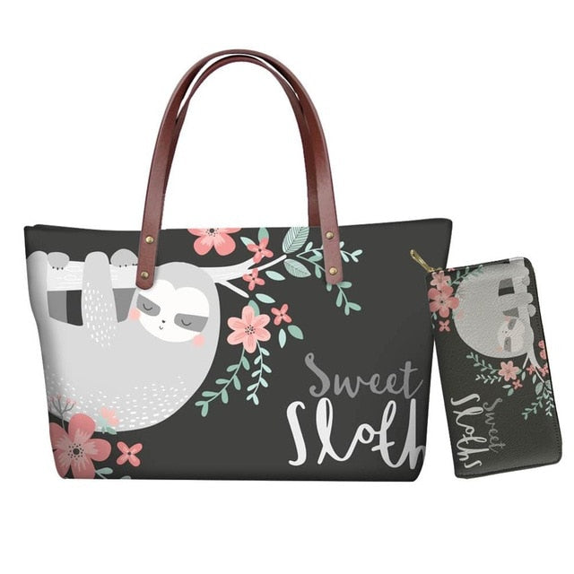 Sweet Sloth Handle Bag