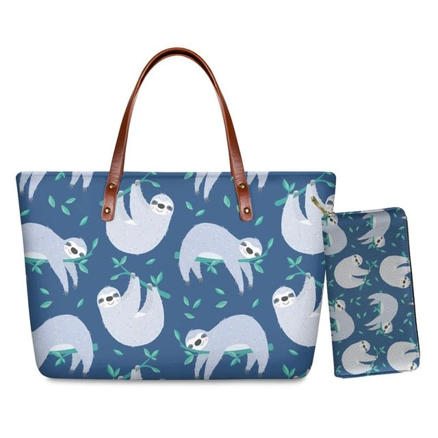 White Sloth Handle Bag