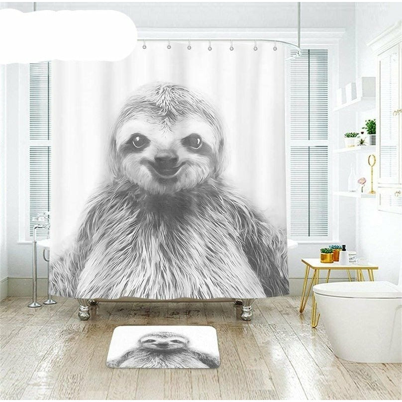 Sloth shower store curtain