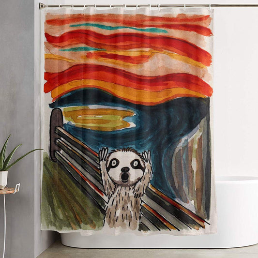 Painting Sloth Shower Curtain