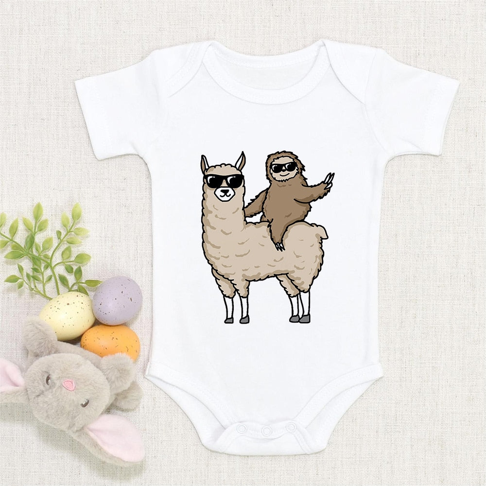 Llama shop onesie baby