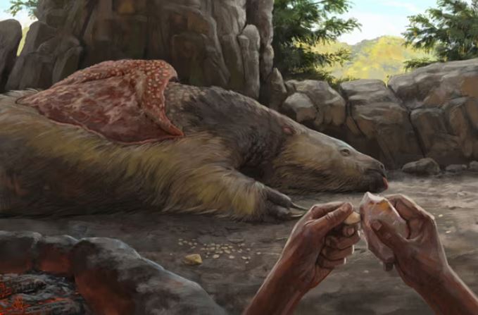 Giant sloth pendants indicate humans settled Americas earlier than thought