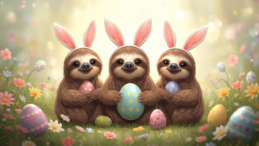 Slow and Sweet: How Sloths Would Celebrate Easter