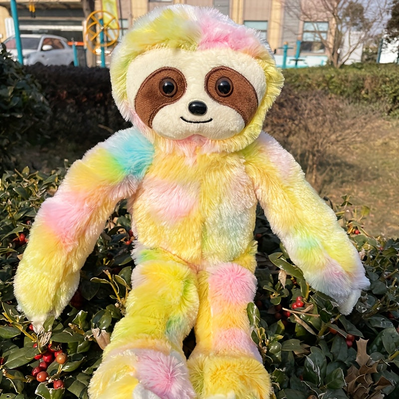 Multicolor Sloth Plush Toy