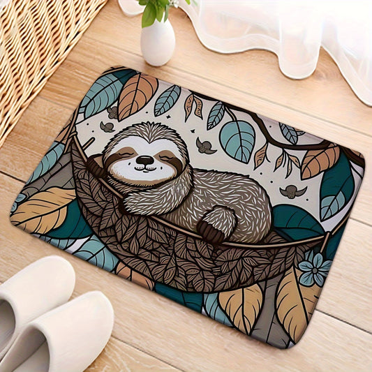 Sleepy Sloth Door Mat