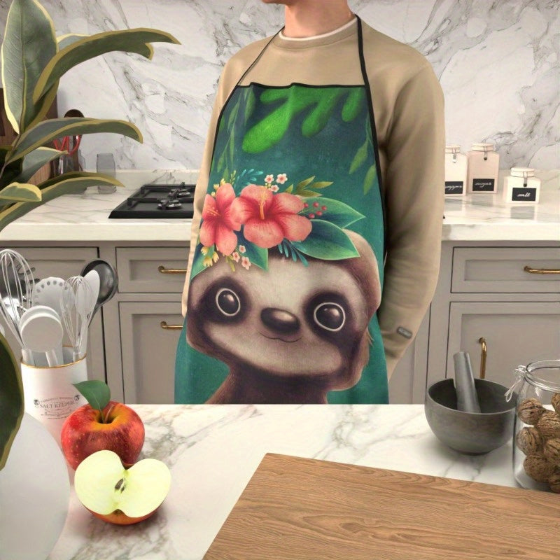 Cute Cartoon Sloth Apron