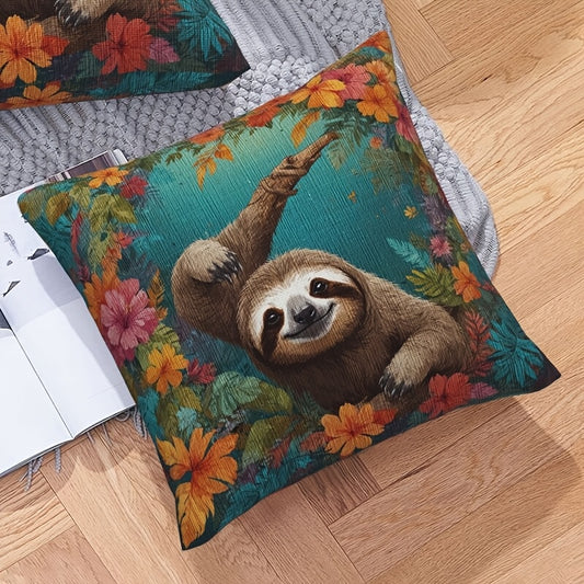 Sloth Forest Cushion Cover