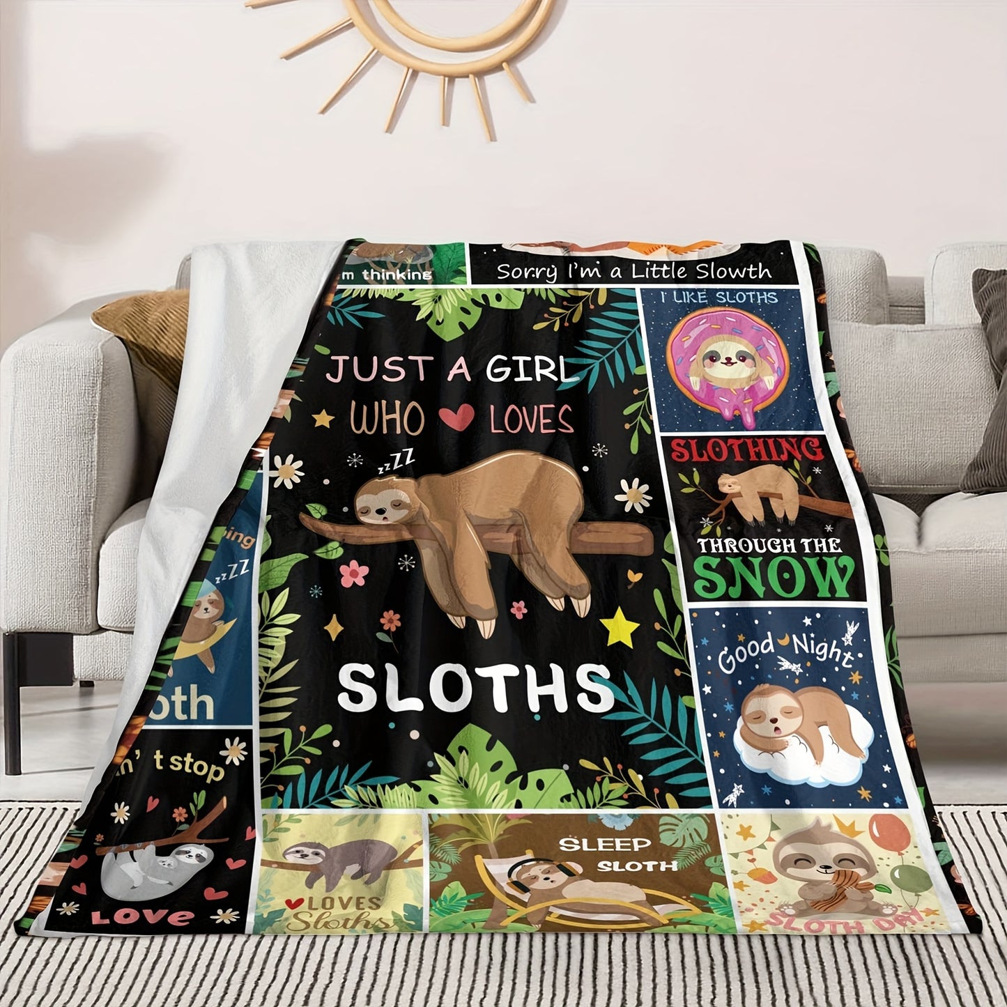 Sloth Themed Blanket