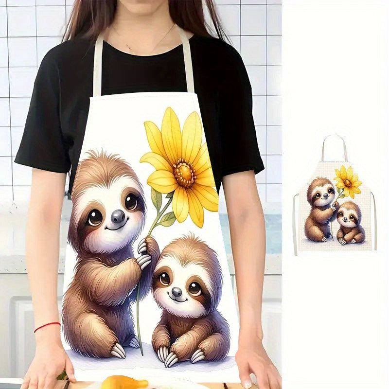 Sunflower Sloth Apron