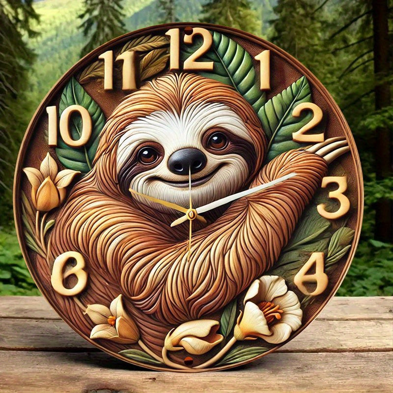 Sloth Wall Clock