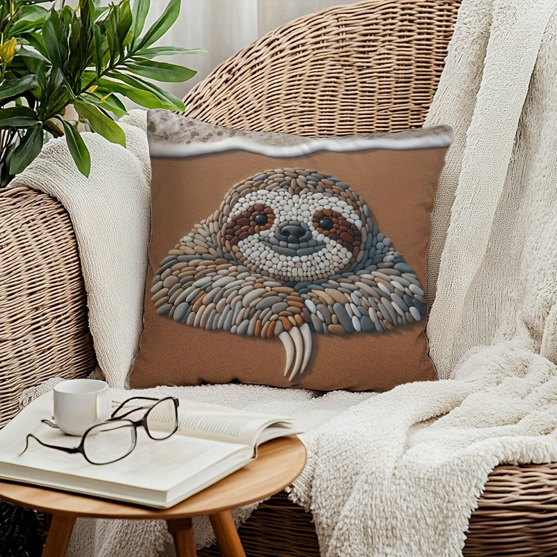 Sloth Design Cushion Cover