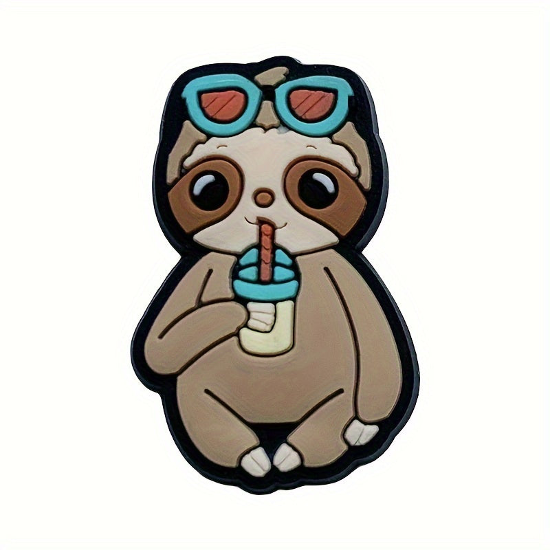 11piece Cartoon Sloth Themed Charm Set