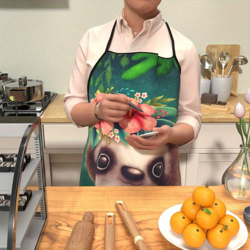 Cute Cartoon Sloth Apron