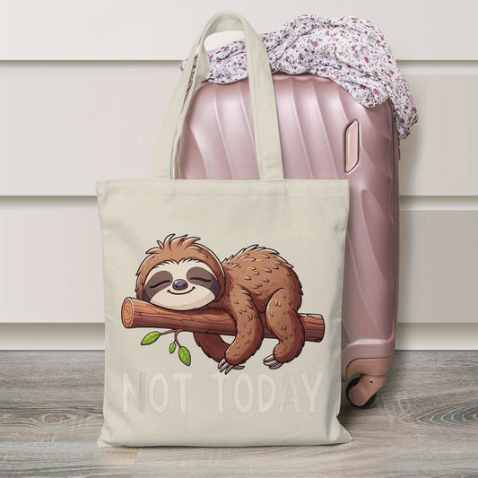 Not Today Sloth Canvas Tote Bag