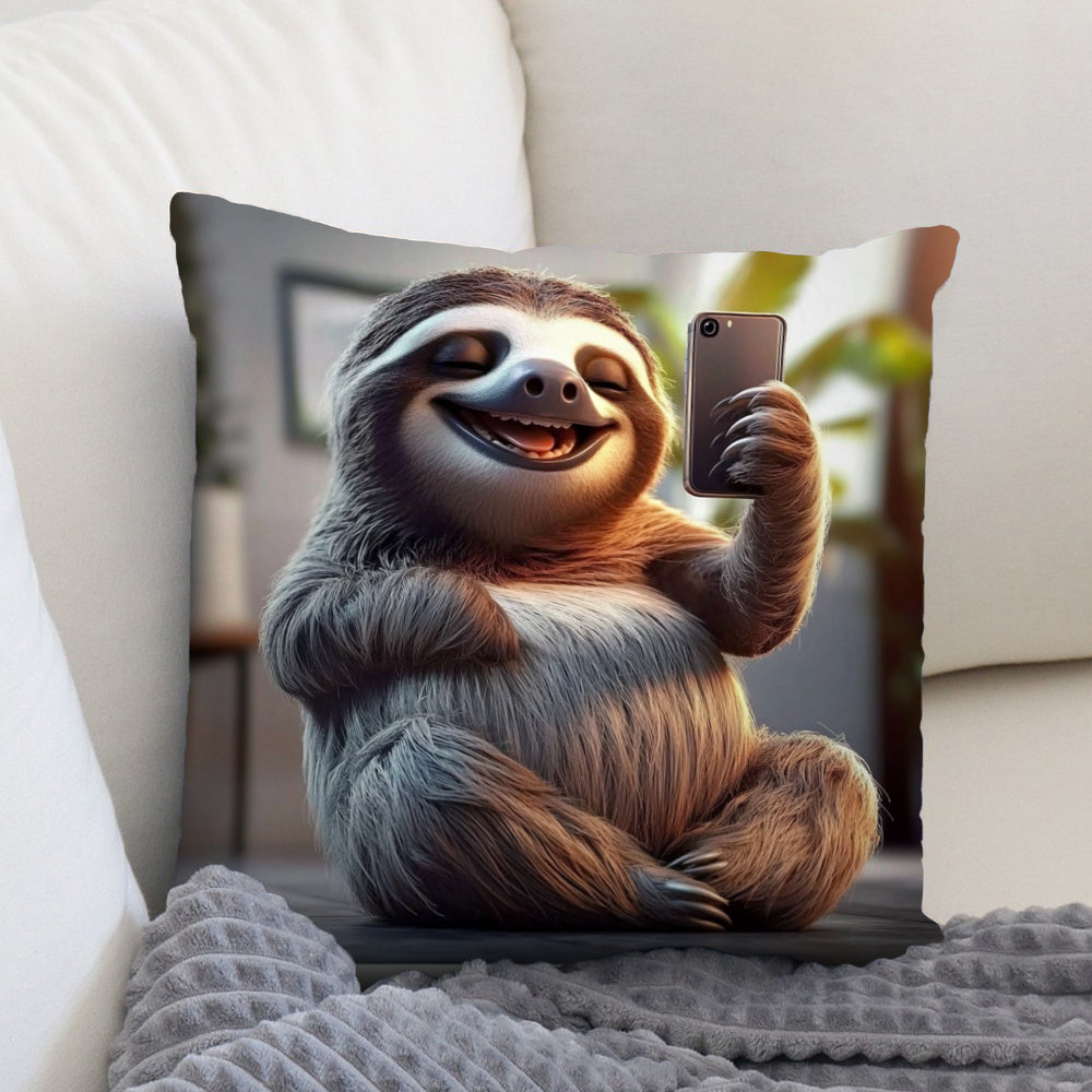 Adorable Sloth Cushion Cover