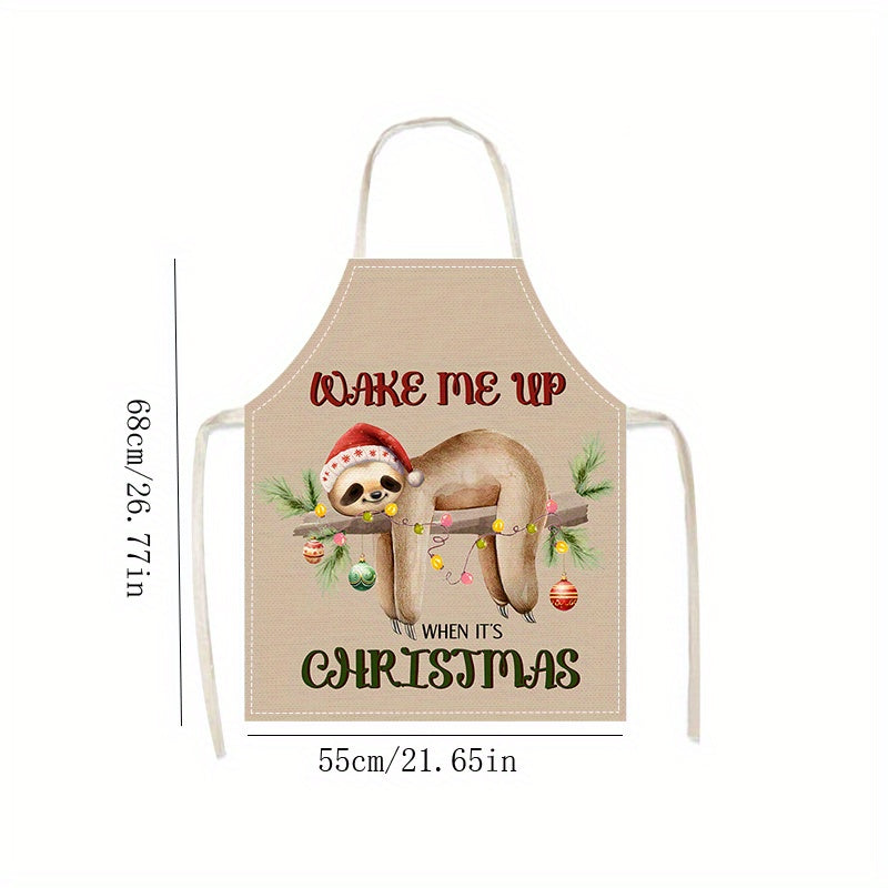 Christmas Sloth Apron