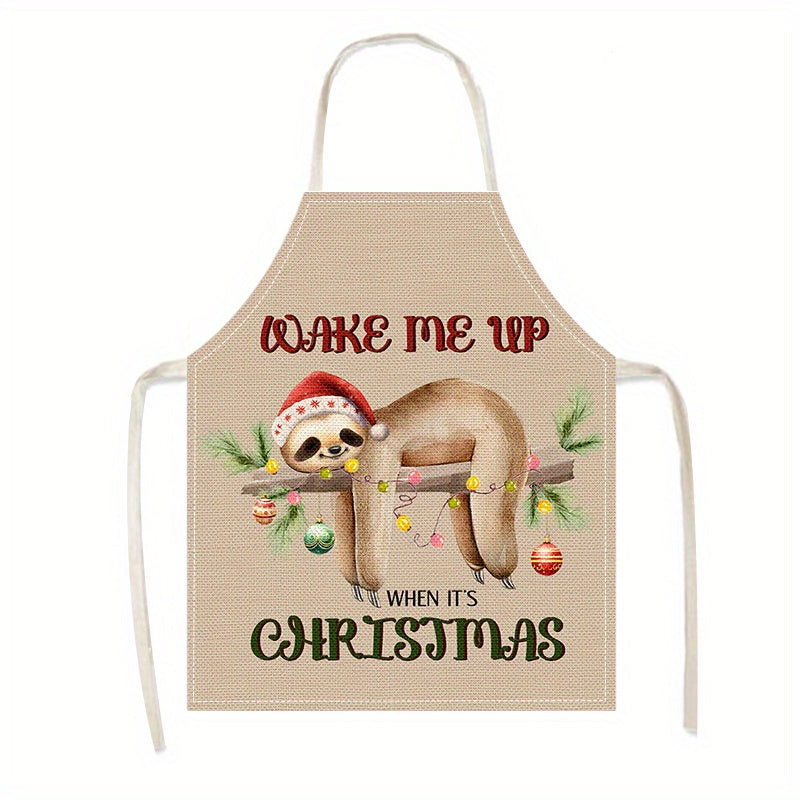 Christmas Sloth Apron