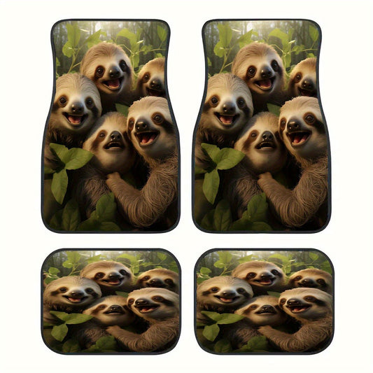 Forest Cute Sloth Pattern Car Mats