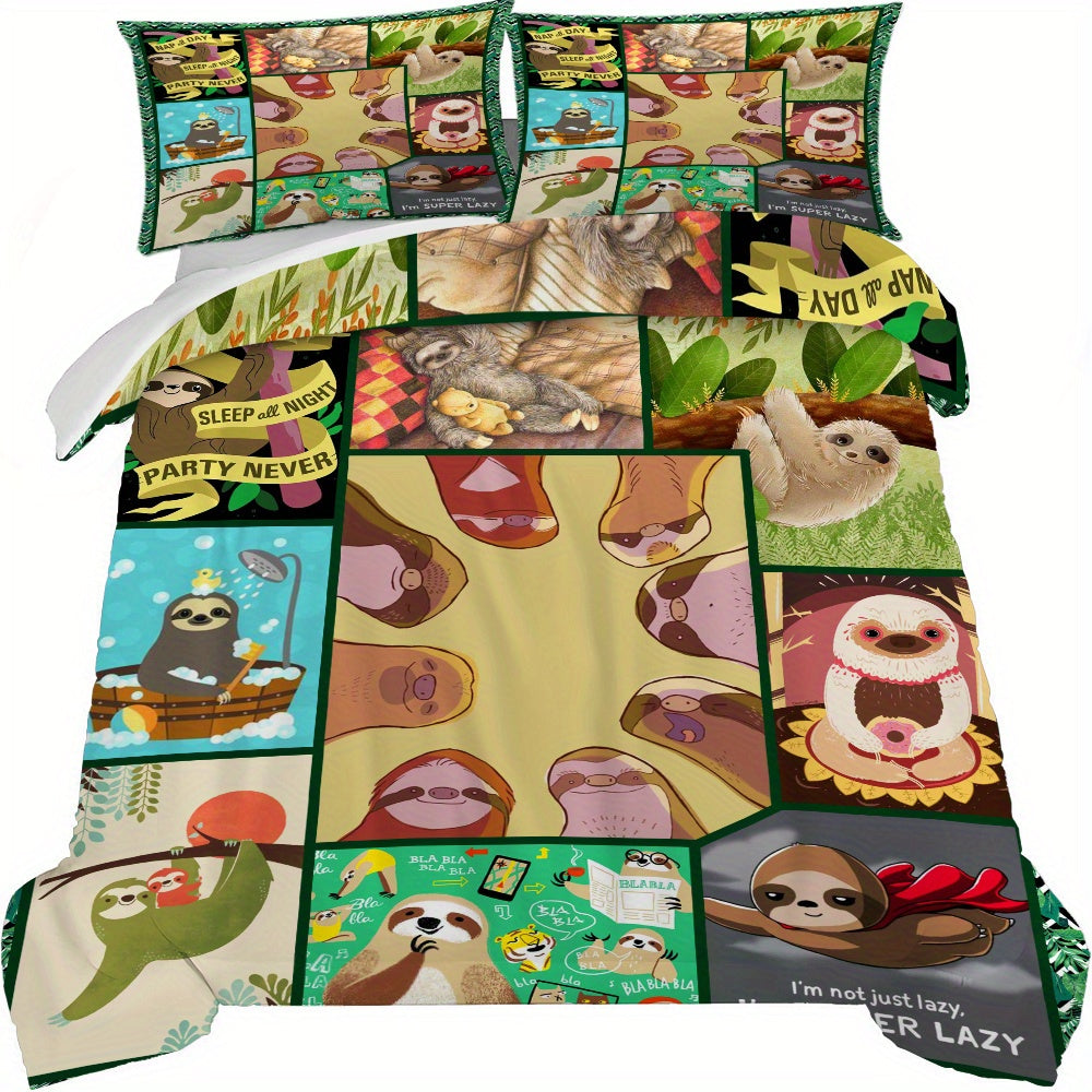 Sloth Themed Bedding Set