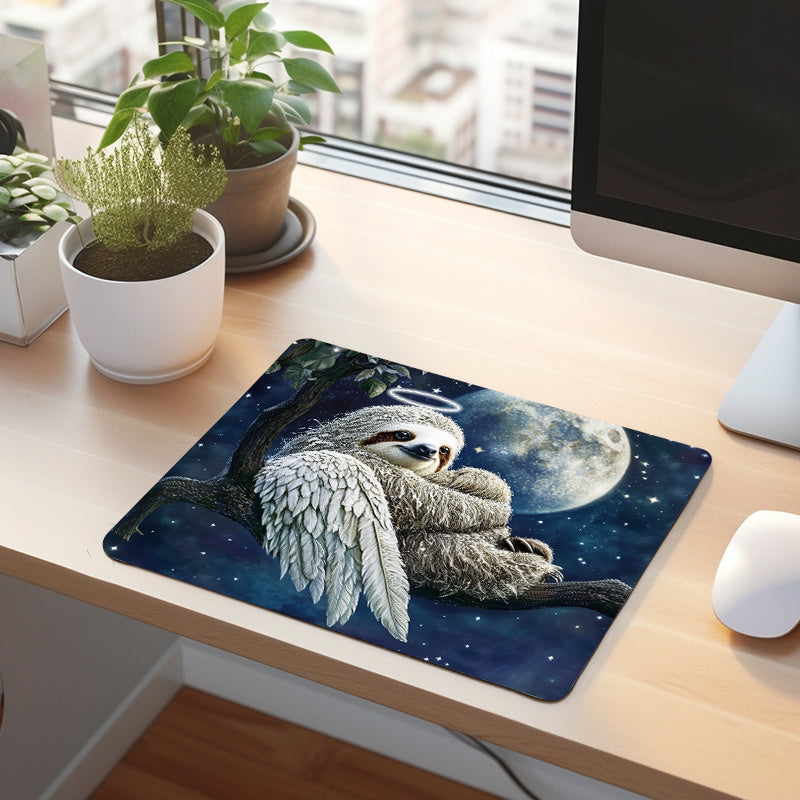 Angelic Sloth Mouse Pad