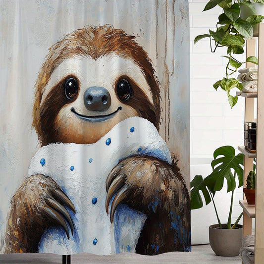 Cute Sloth Shower Curtain