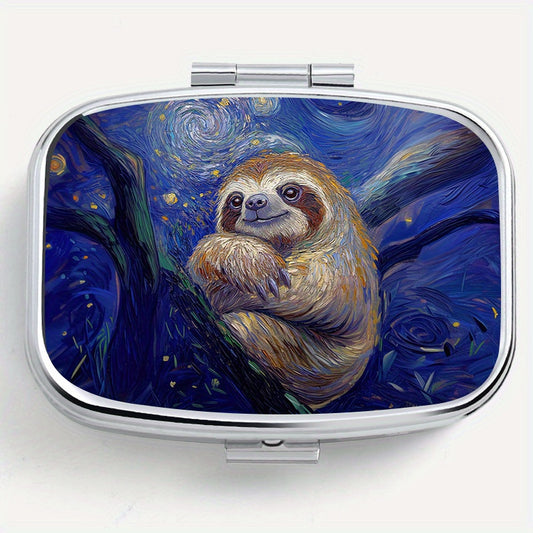 Starry Sky Sloth Portable Jewelry Storage Box