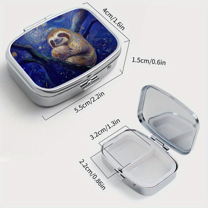 Starry Sky Sloth Portable Jewelry Storage Box