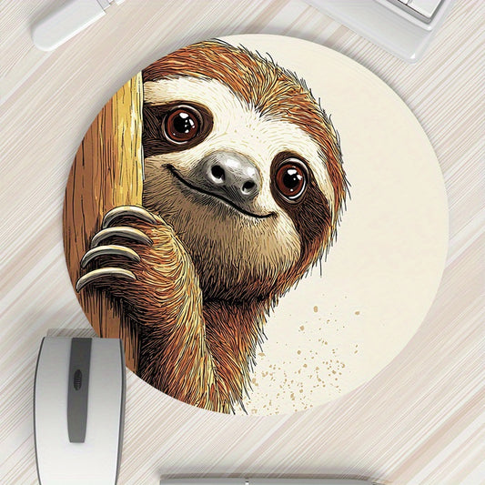 Sloth Round Mouse Pad