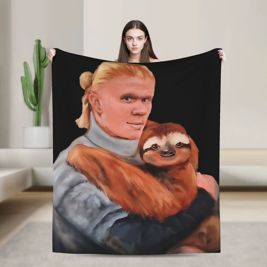 Haaland & Sloth Blanket
