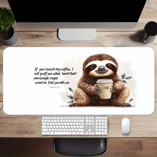 Charming Quote Sloth Mouse Pad