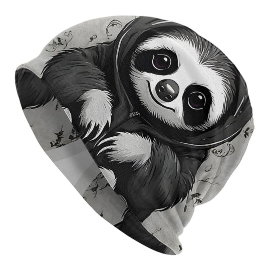 Chill Sloth Graphic Beanie Hat