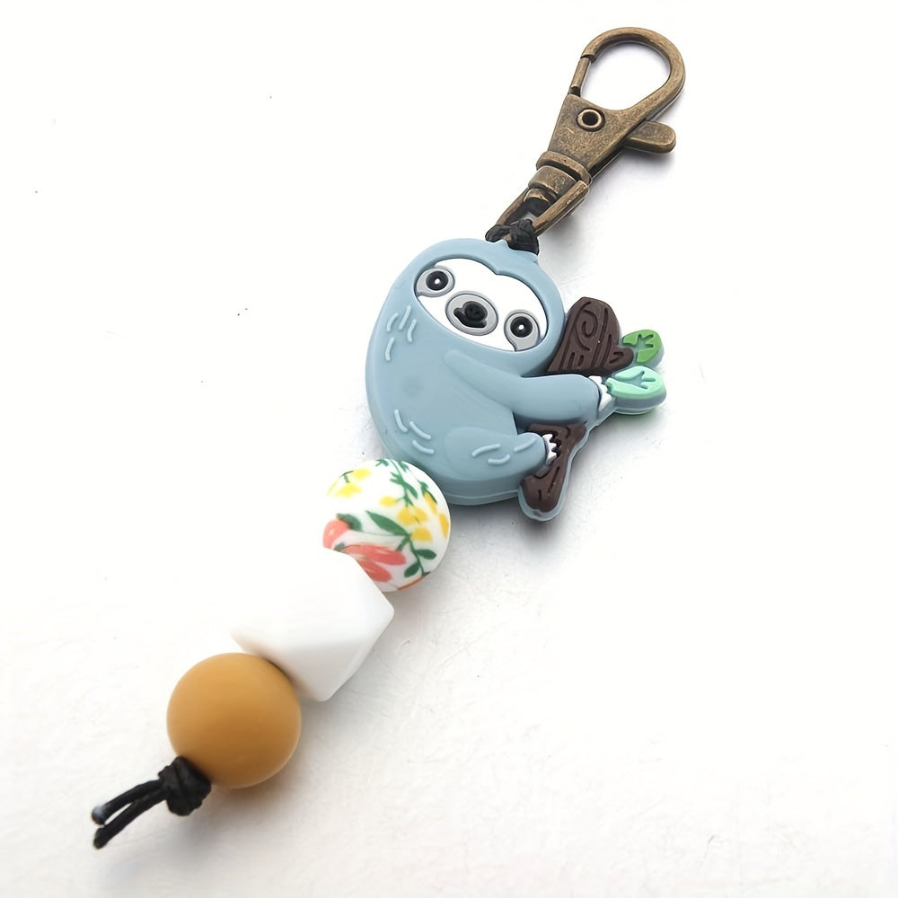 Cartoon Sloth Keychain