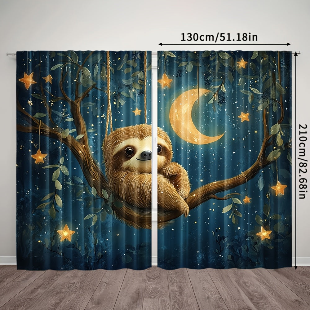 Sloth Under The Moon Curtains