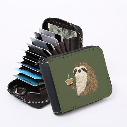 Sloth Accordion Wallet