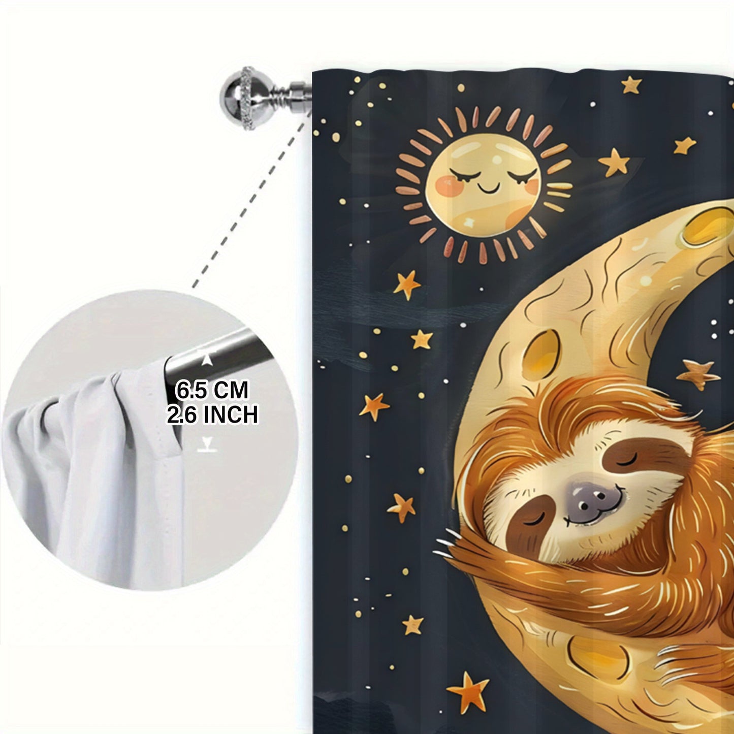 Moon & Sloth Curtains