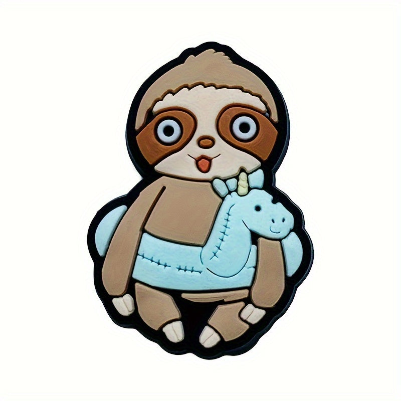 11piece Cartoon Sloth Themed Charm Set