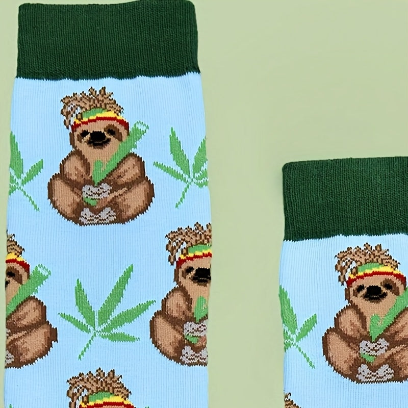 Sloth Leaf Socks