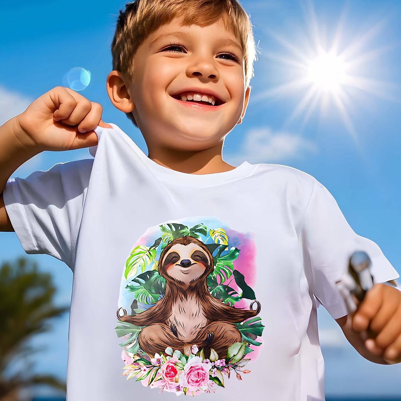 Sloth Print T-Shirt