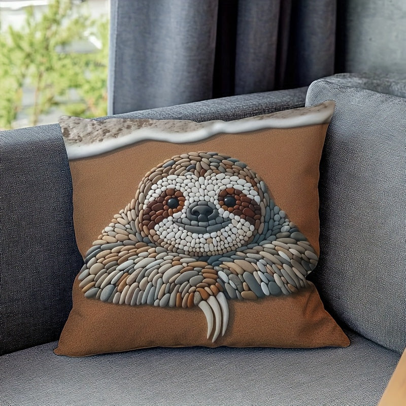 Sloth Design Cushion Cover