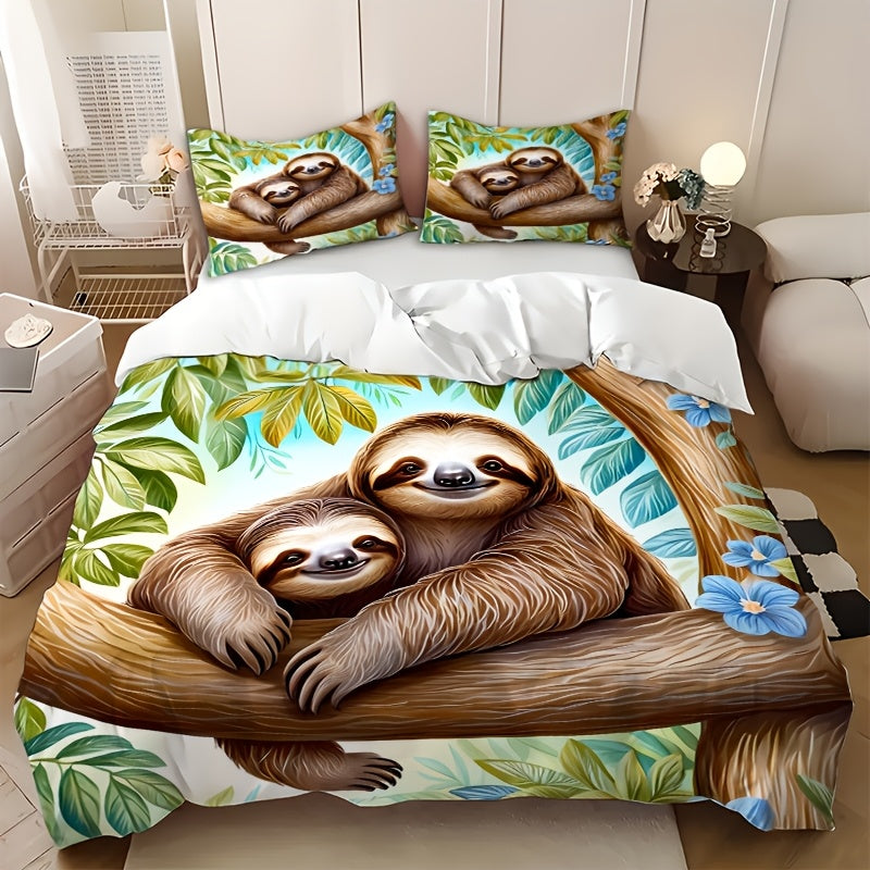 Sloth Tree Bedding Set