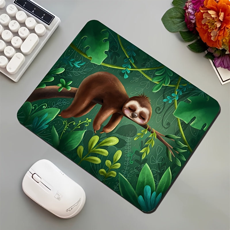 Sloth Sleeping on Branch Mouse Pad