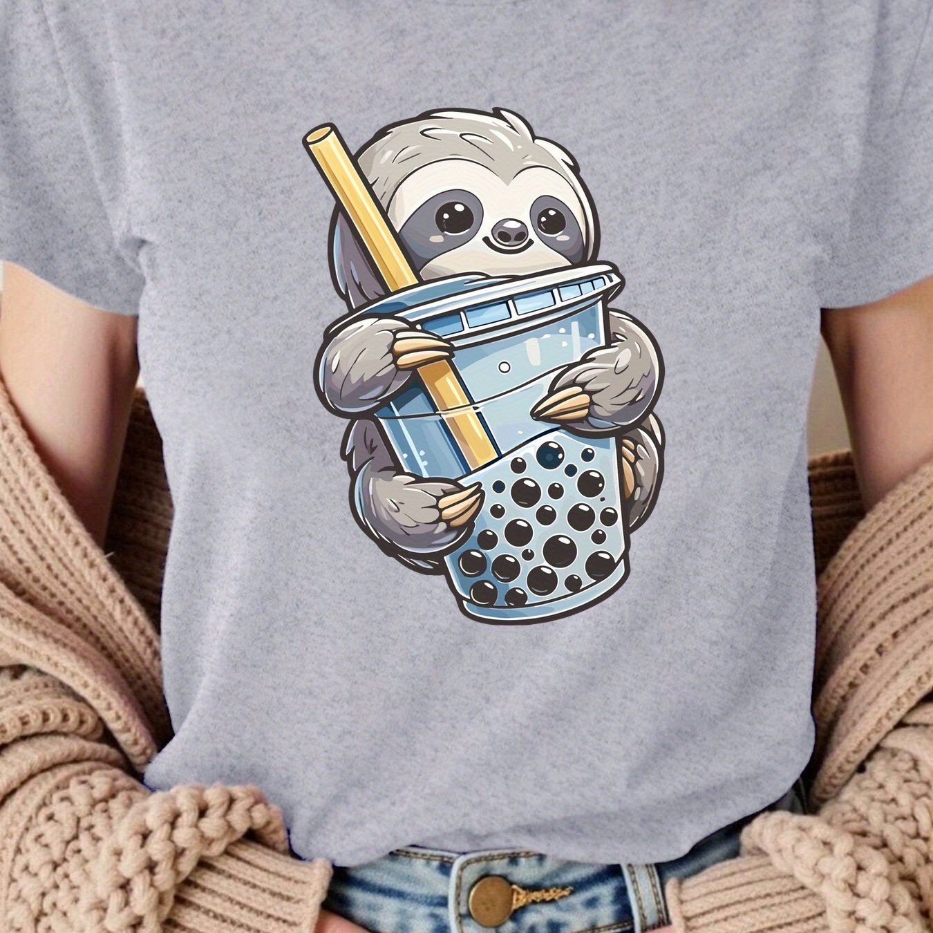 Boba Tea Sloth T-Shirt