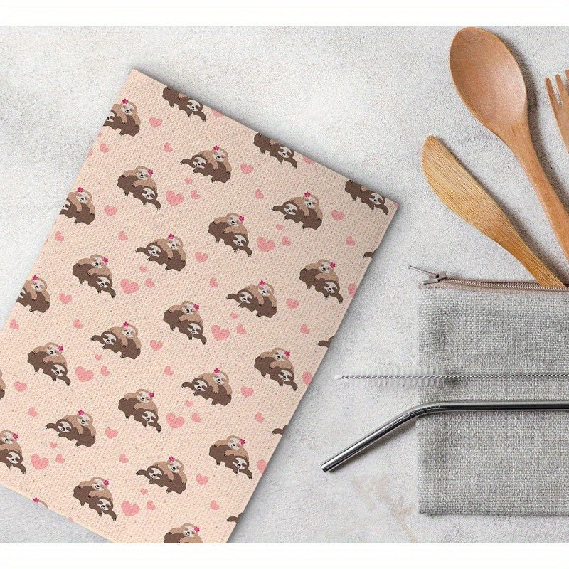 Sloth & Heart Design Kitchen Towel