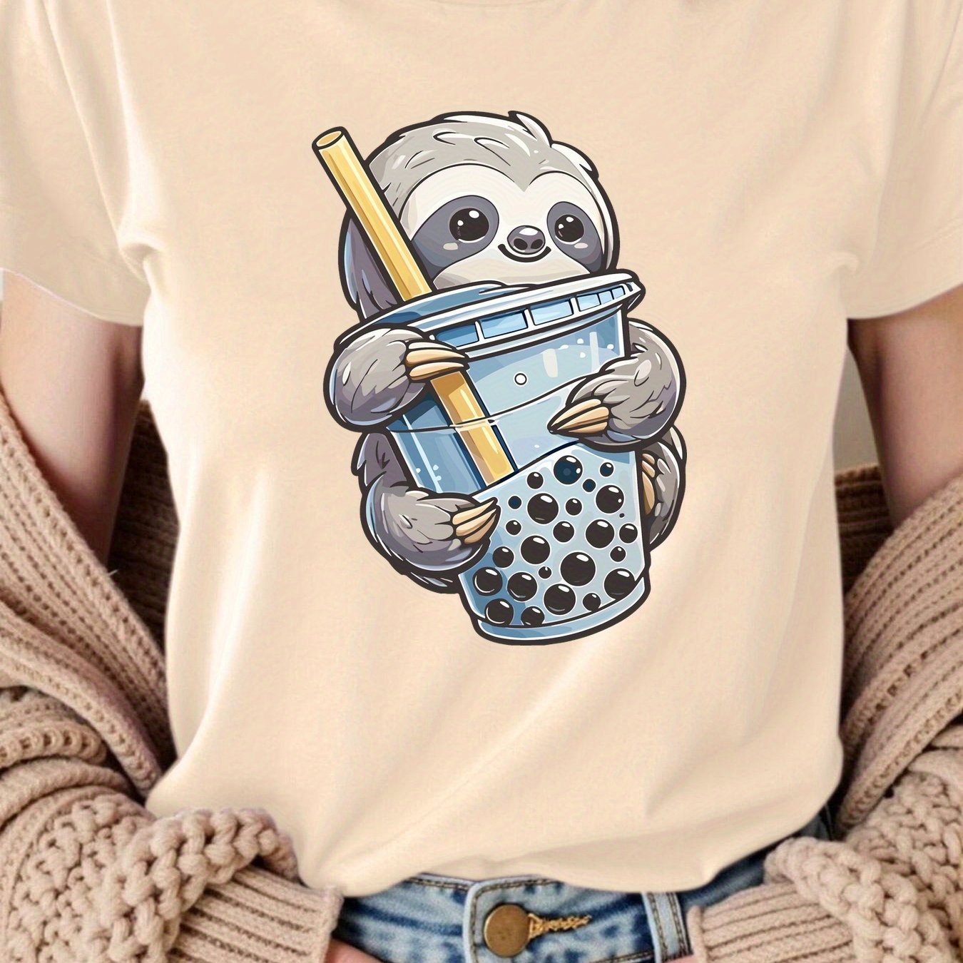 Boba Tea Sloth T-Shirt